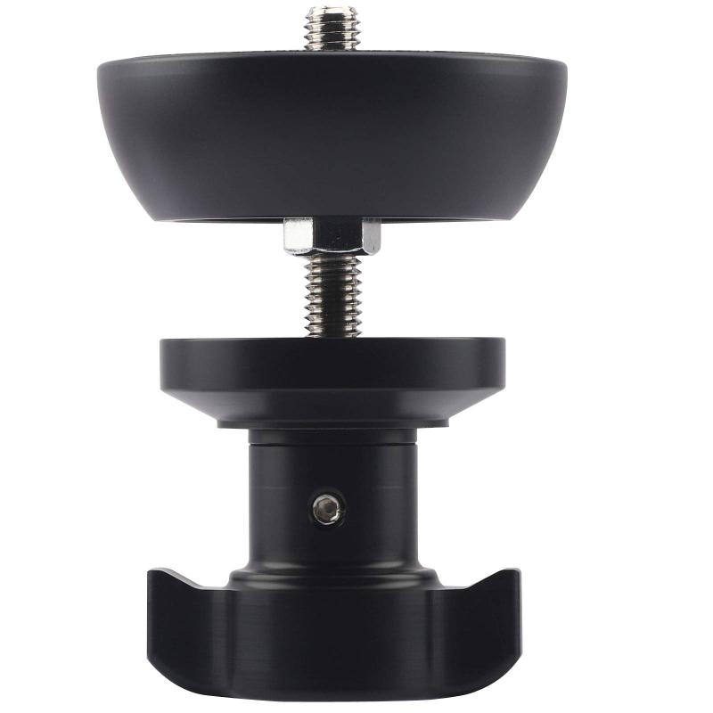 Haoge 75mmハーフボールボウルアダプター、メタルハーフボールフラットからボウルアダプター変換ビデオボウル三脚と流体ヘッド3/8インチネジ付き Manfrotto 501/502/504フラットマウントタイプ流