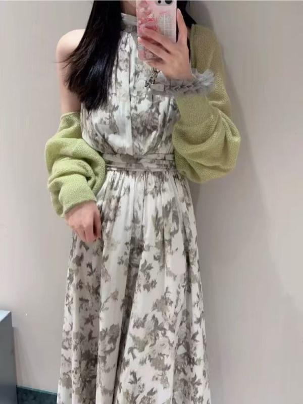 レディース ノースリーブ ハルターネック 収腰 衣装 甘め 編み物 トップス レトロ 雅びやか 目あたらしい 心地よい 普段使い走り 軽さ 伸縮性 綿混 MIDI丈 ビッグ影ぼうし Vのど首 黒いこと サクラ色系 象牙色 通年