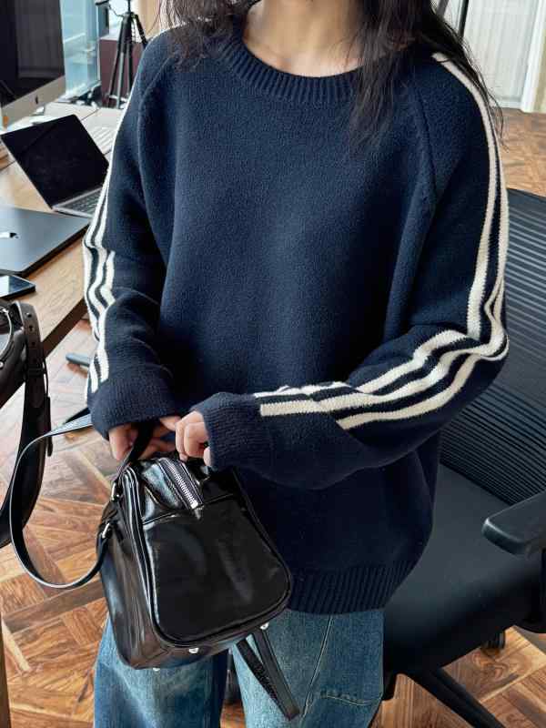 レディース 春 縞模様 ティーシャツ 編み物スウェーター 分かりやすい 運動競技表現スタイル ハリのある 今めかしい か細い成り行き 心地よい トップス 普段使い走り 軽さ 伸縮性