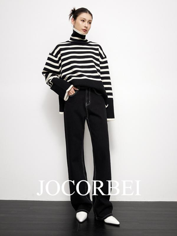 レディース デニムパンツ ヴィンテージ ストレート ワイドレッグ ゆったり ロング ルーズフィット 脚長効果 スリムライン カジュアル デニム素材 ベーシックカラー
