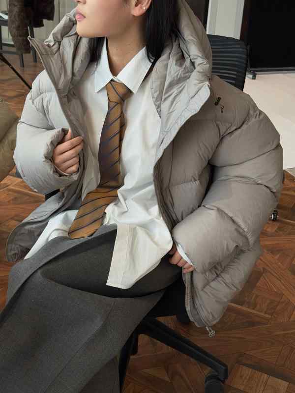 落ち込む上衣 レディース ボンネット付き添い人 韓国 ゆったり影ぼうし 白鴨落ち込む 食麺麭型 保暖 冬用 軽さ 生あたたかい 日常使い走り 流行り物