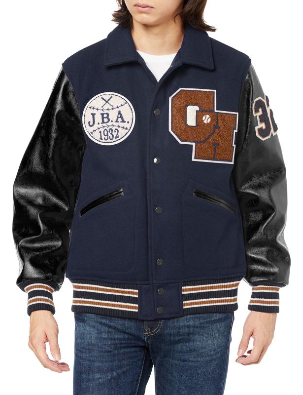 [ヒューストン] ミリタリー MELTON AWARD JACKET(INDIANS)