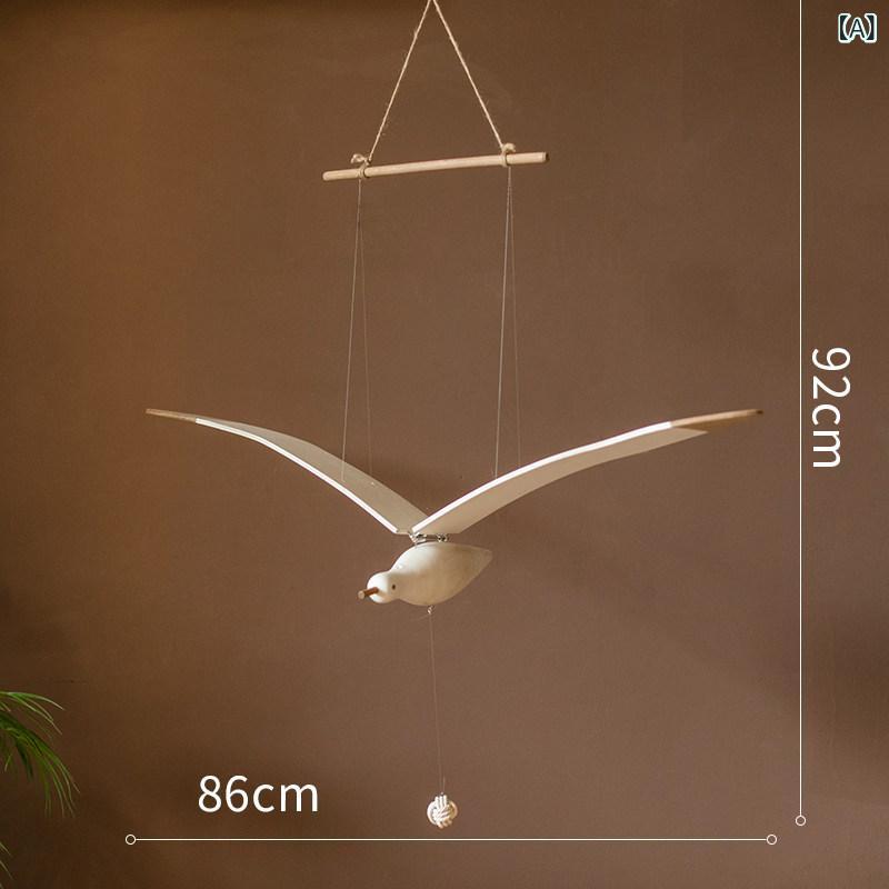 DIY かざり付ける 付属品 飛んでいる 鴎の 木製の 鳥の 風鈴の シャンデリア 縁側 創作的 吊り下げ 空気の状態 御部屋 平衡にする シャンデリア かざり付ける