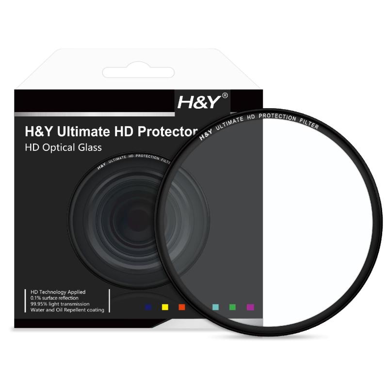H&Y 保護フィルター Ultimate HD Protector ねじ込み式 面反射率0.1％ 高平面度 Nanoコーティング 薄枠3.25mm UL