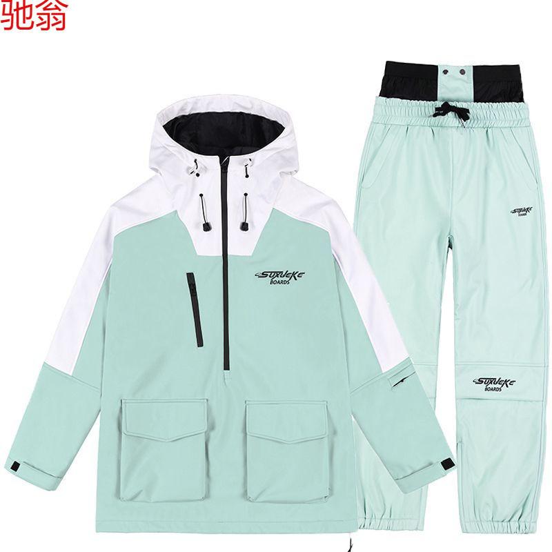 レディース スキーの板お召しもの 上下仕掛ける 冬用 保温 アウトドア スノーボード スキーの板 防寒 防 雨合羽 ありの実 生あたたかい 気流校正刷り お水校正刷り