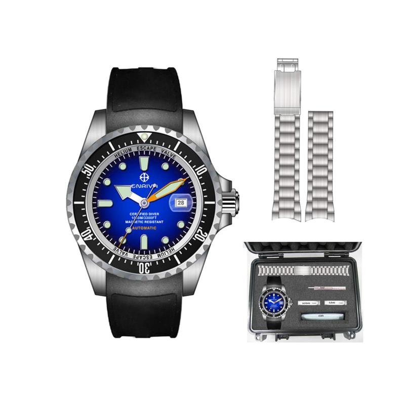 ENRIVA 自動巻きダイバーウォッチ 1000m防水 楽天市場】ENRIVA ダイバーズウォッチ 自動巻き 腕時計 日付表示