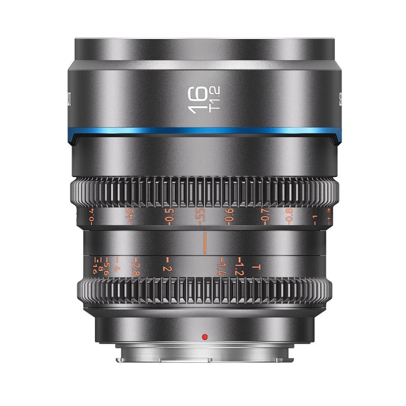 SIRUI Night Walker 16粍 T1.2 S35 広角シネレンズ 大差しわたしマニュアルフォーカスレンズ (MS16X-G, Xマウント, 金属元素薄墨色)