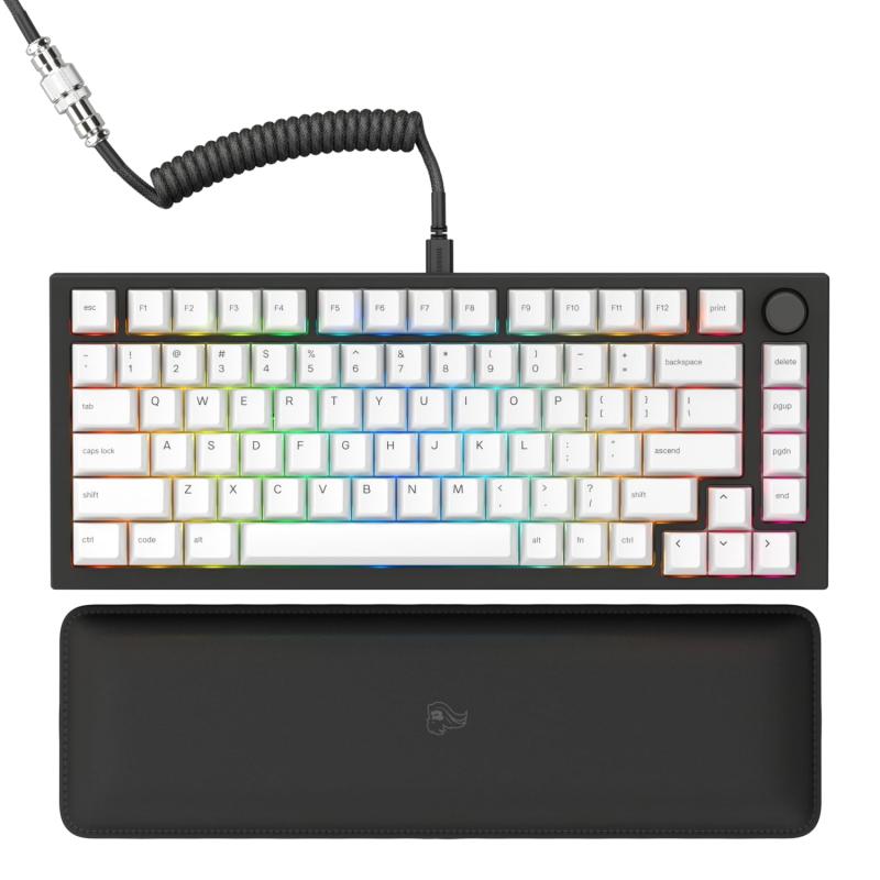 Glorious グロリアス GMMK PRO ゲーミングきーボード 75% コンパクト ブラック LEDバックライト付き 英語配列 光る RGB メカニカルキーボード 有線 タイプc USB Mechanical keyboard gaming (83