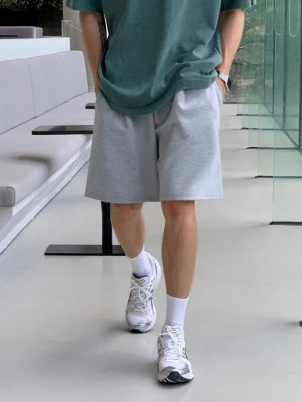 ハーフパンツ メンズ 夏用 シンプル 無地 ゆったり 5分丈 カジュアル スポーツパンツ ストレートレッグ トレンド 吸湿速乾 通気性 軽量 ジム用 ランニング トレーニング｜SEIYUショップ