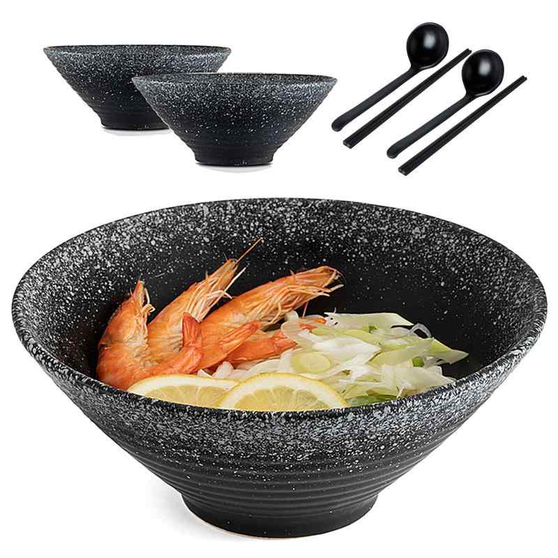 ラーメン丼 陶器製 笠型 大ボウル 喇叭型 業務用 うどん用 スープ麺用 麺類ボウル 食器 耐久性 家庭用｜SEIYUショップ
