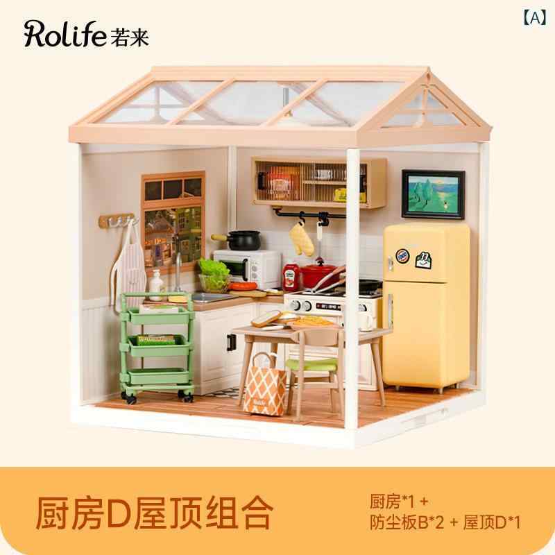 送料無料　おもちゃ　ホビー Rolife スーパー ワールド ミニチュア シーン DIY 小屋 モデル おもちゃ 子供用 クリエイティブ ギフト 女の子用