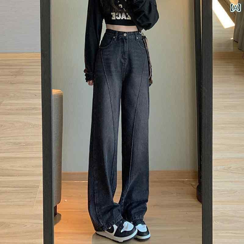 后宮はね除けるの御上さん向け冬物デニム。股上高めで細身のロング丈、トレンディでユニ一発やるな作目。