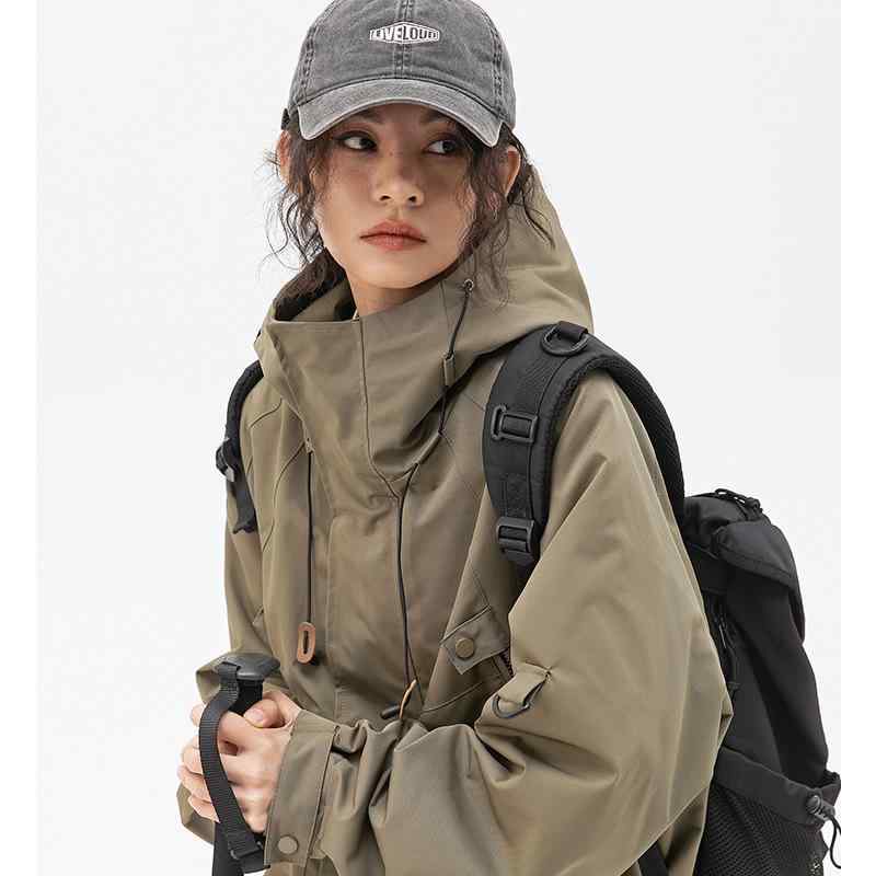 ジャケット メンズ フード付き アウトドア シンプル デザイン 春用 防水 防風 軽量 ナイロン素材 通勤 普段使い ストリートスタイル