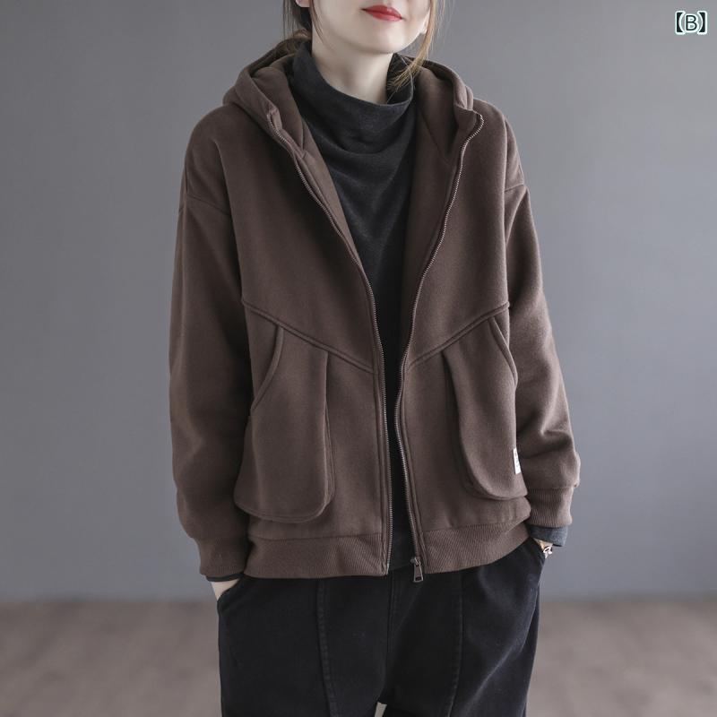 ニット レディース カーディガン ニット レディース カーディガン レトロ 春 ショート フード 付き レッド ジャケット レディース 2025 秋 冬 新作 ゆったり 大きい サイズ カジュアル オール マッチ トップス