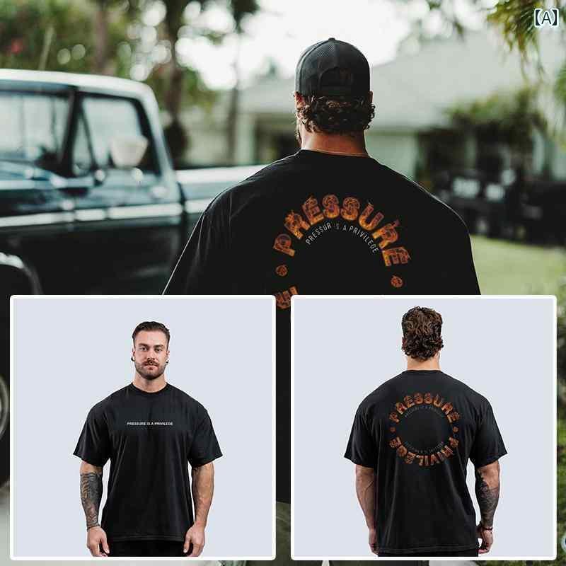 送料無料　Tシャツ　大きいサイズ C Bao Chris 新作 T シャツ 半袖 メンズ スポーツ ゆったり 吸 汗 トップス レディース 大きい サイズ アメリカ 純 綿 フィットネス