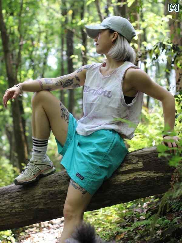 遊撃手 二分の一 ズボン下  自然的 返り咲き アウトドア お山 パタ アメリカン レトロ 速乾 さる股引き 男女兼用 心地よいさる股引き