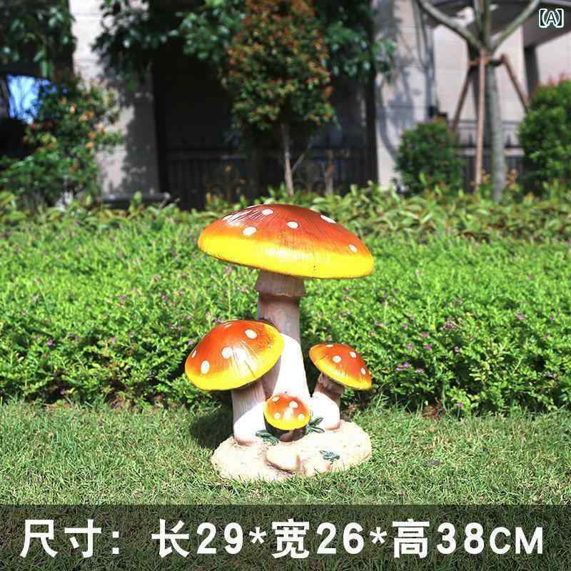 ホビー　雑貨　装飾品 屋外 造園 風景 シミュレーション キノコ 幼稚園 装飾 公園 中庭 庭の 樹脂