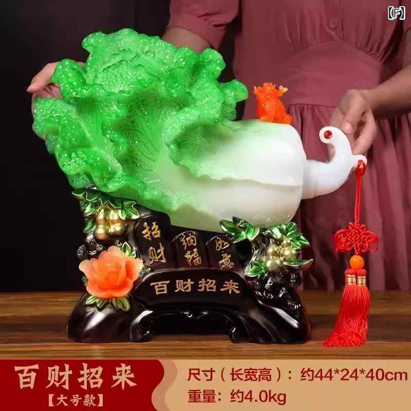 ホビー　雑貨　装飾品 キャベツの 飾りは 富と 宝物を 引き寄せ 手 会社の 開業は 縁起が 良く ビジネスは 繁盛 し オフィスは ハイエンド 装飾 ギフトに なります