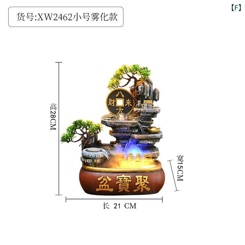 ホビー　雑貨　装飾品 ロックガーデンと 流水 噴水 リビング ルーム デスク トップ 循環 水 幸運を 引き付ける 風 ホイール オフィス 富を 築く 装飾 景 装飾品