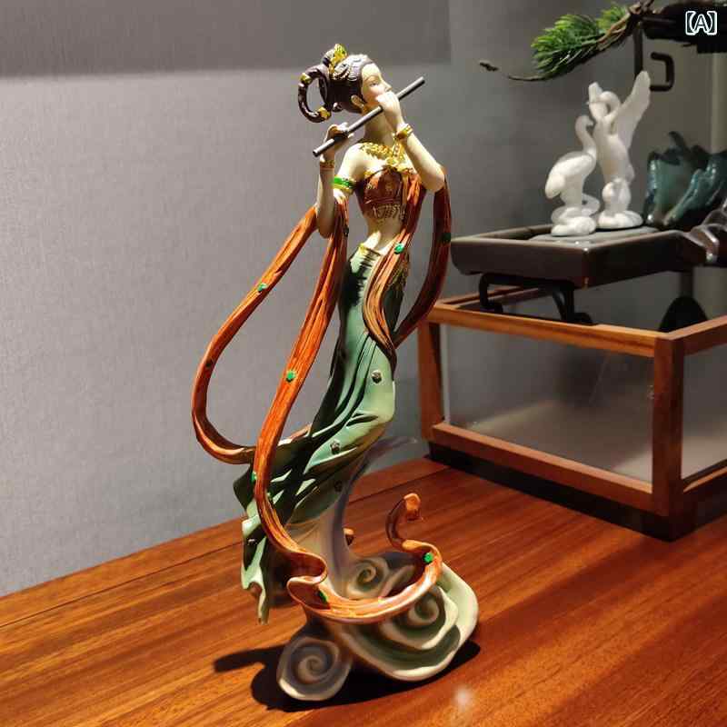 雑貨　装飾品　 チャイナ風 装飾品 ポーチ テレビキャビネット ホーム ソフト 家具 装飾 敦煌 飛翔 お姫様 フェアリー