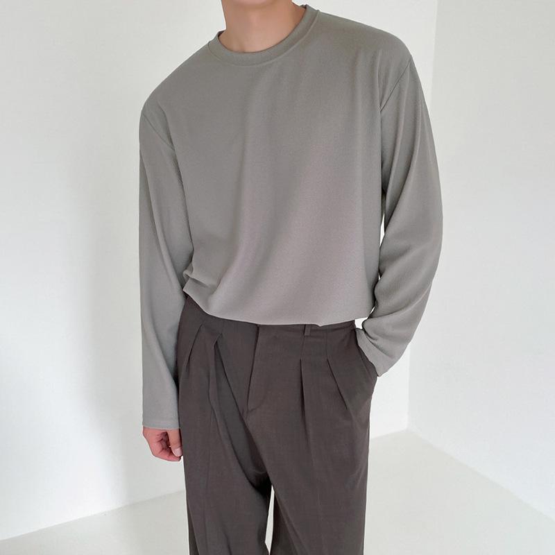 Tシャツ メンズ 長袖 丸首 ゆったり インナー カジュアル トレンド 合わせやすい 春秋 トップス 普段使い ルーズフィット｜SEIYUショップ