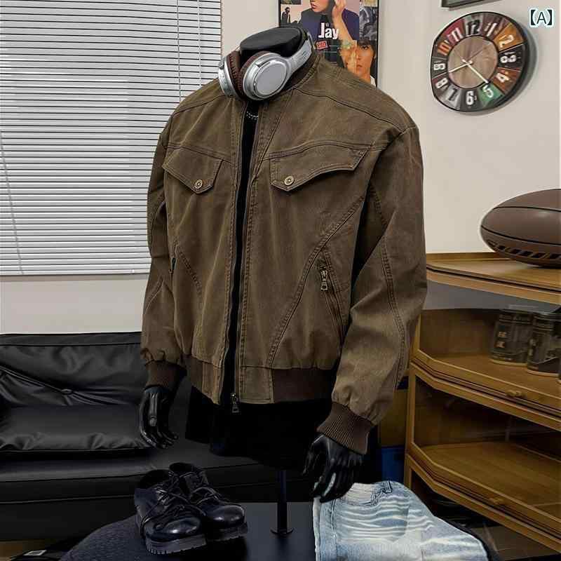 上衣 パーカー メンズ 分かりやすい 嚠喨たる 填まる 赤銅色 遊撃手 細工物 上衣 メンズ 年月 アメリカン レトロ ハリントン 野球
