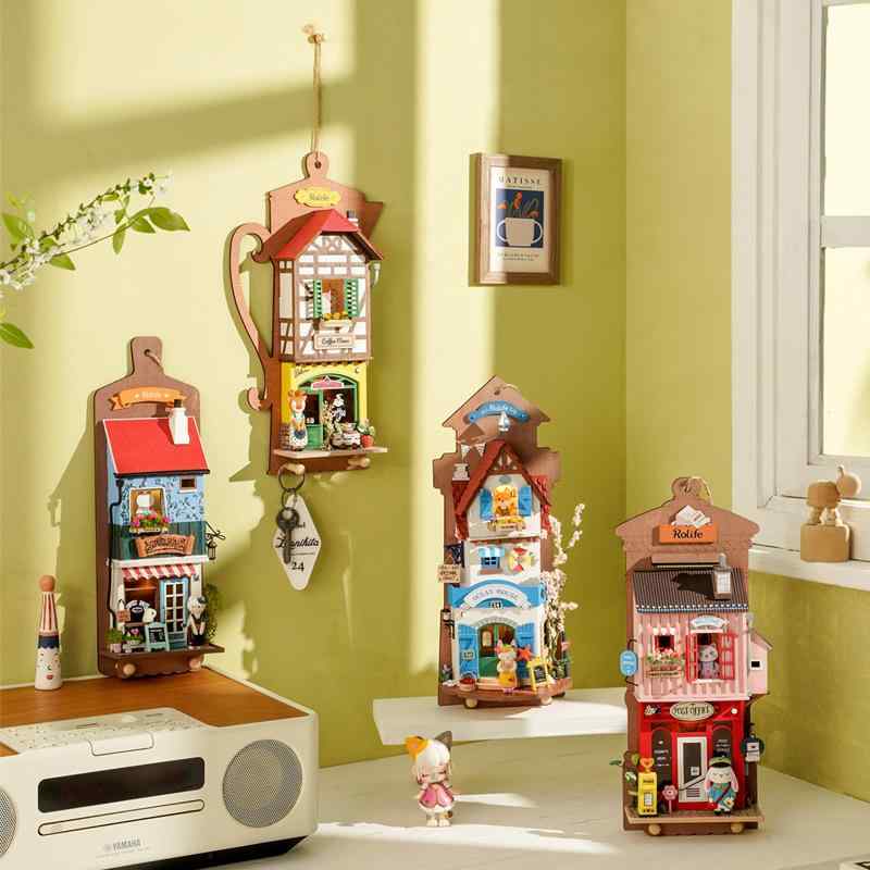 壁掛け DIY 小屋 手作り 組み立て模型 ミニチュア ハウス 芸術 インテリア デコレーション 創作 キット 部屋 装飾 趣味 グッズ