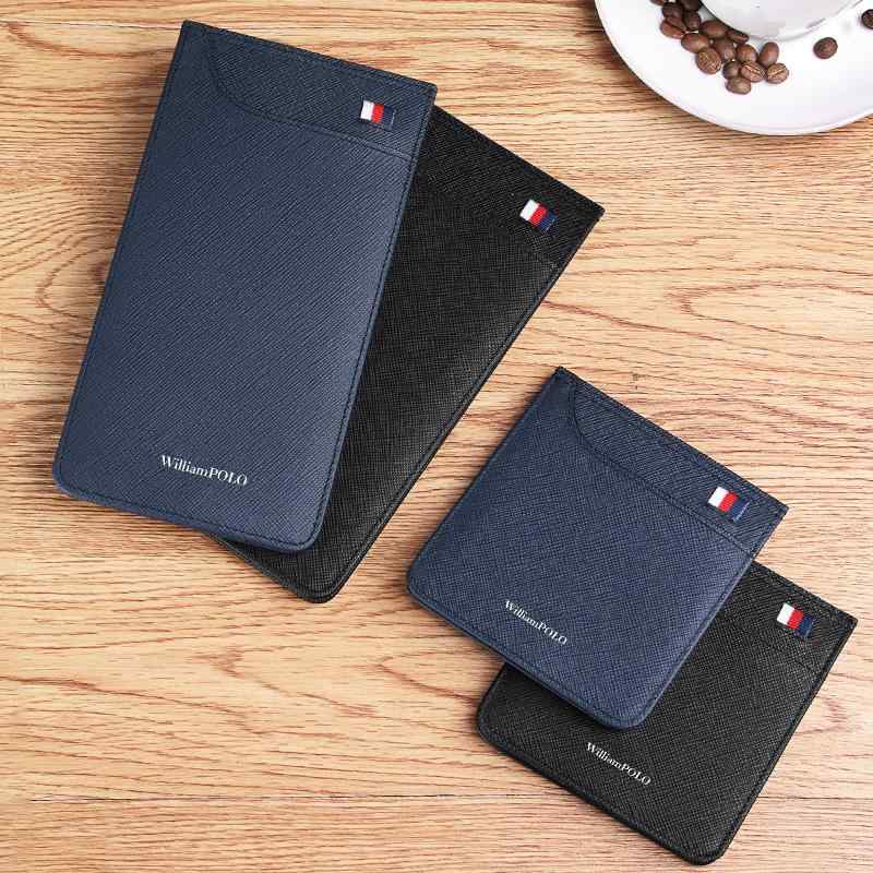 メンズ カードケース 本革 長型 超薄型 多カード収納 銀行カード クレジットカード ホルダー 薄型 軽量 普段使い 通勤用 ブラック ビジネス コンパクト 財布 鞄 アクセサリー