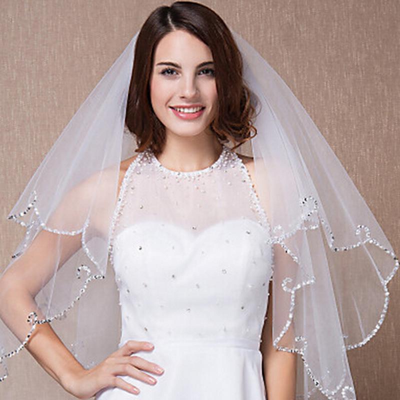 レディース ウェディングベール スパンコール キラキラ 装飾 ロングヴェール 結婚式用 ヘッドドレス 華やか デザイン 欧米スタイル 新婦用 ベール ヴェール