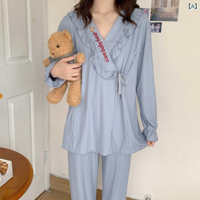 パジャマ　レディース　上下 冷感 産後 服 5月 大きいサイズ 夏 薄手 通気性 モダール 妊婦 パジャマ 授乳 ツーピース セット 6