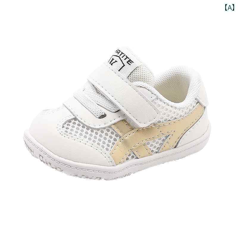 ベビー　シューズ　かわいい ベビー シューズ ソフト ソール 通気性 春夏 01 ～ 3歳 1週間半 幼児用 女の子 男の子 メッシュ