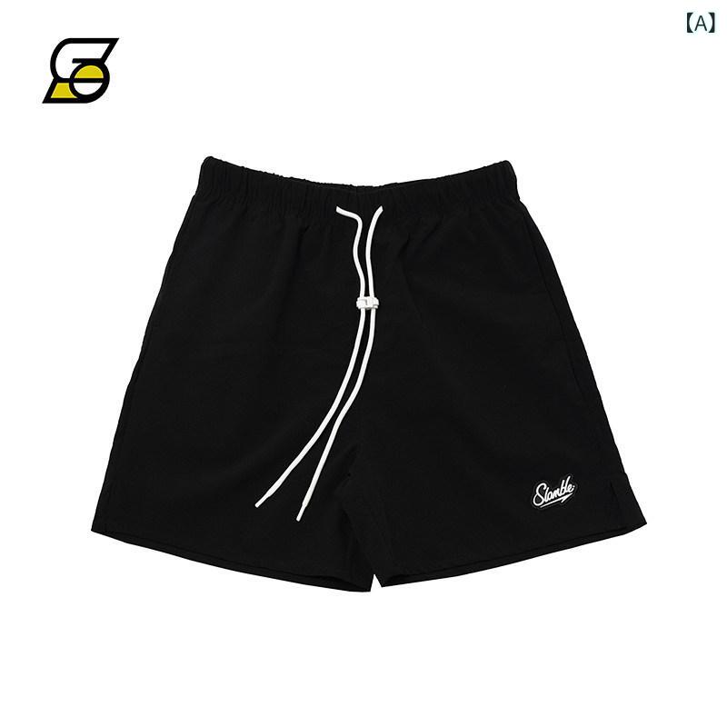 メンズ　ハーフパンツ　スポーツ Slamble メンズショーツ 通気性 速乾 バスケットボール スポーツ ミドル パンツ ランニング フィットネス クォーター カジュアル 夏