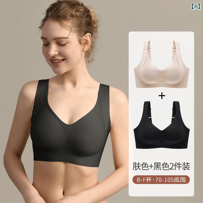 ブラジャー お姉さん 思春期  陽気の 途轍も無い 胸が 弱められた 下着類の レディース 盛りだくさん 優勝杯の 薄っぺら 脂肪組織 粍の 自然調整の 途轍も無い大いさ ギャザー 側面の 胸の 抗 掛け汁 ブラ インナー・下着・ナイトウェア-ブラジャー-レディース