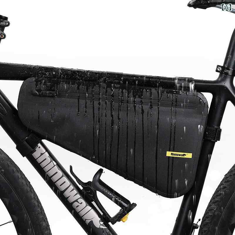 自転車　ホルダー　バッグ Rhino 自転車大容量 トライアングル バッグ ロード バイク クロス バー 防水 マウンテンバイク ダウン チューブ サイクリング 用品