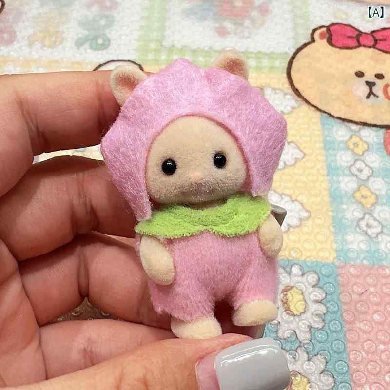 おもちゃ　ホビー　動物 モリ * アー ファミリーの プレイ ハウス フロッキング ガール シーン おもちゃ 小さい シェフ ベビー 1