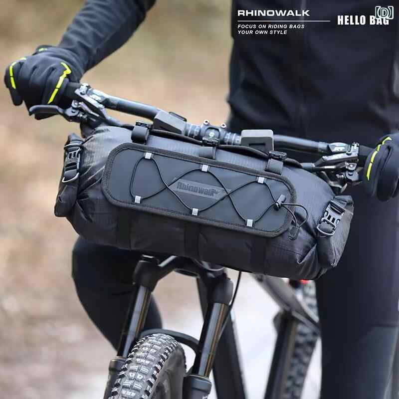 マウンテンバイク　ホルダー　バッグ Rhino サイクリング バッグ長 距離 サイクリング大容量 フロント バッグ 防水 自転車 ハンドル バー 12リットル ロード バイク｜SEIYUショップ 7,567円