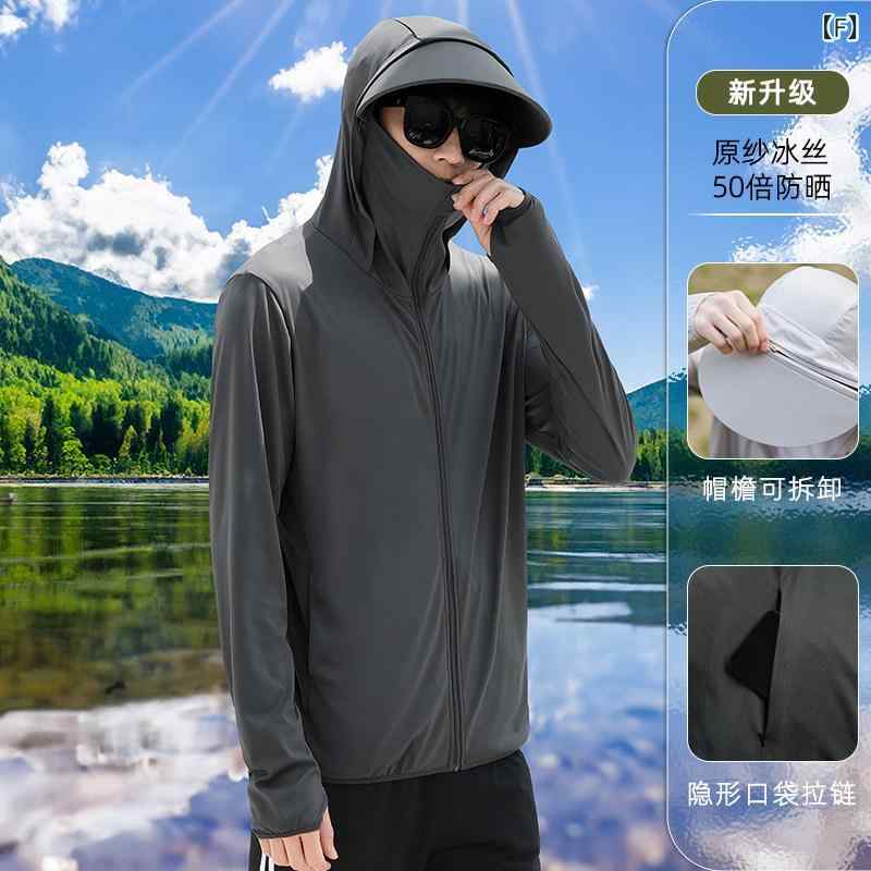 パーカー　薄手　ジャケット バナナ ファンタジー シルク 日焼け防止 服 メンズ 2024 夏 紫外線 防止 通気性 冷感 薄手