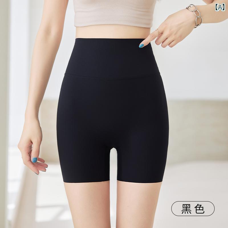 レギンス　パンツ　レディース 夏用 薄手 サメ パンツ お腹を 上げて ヒップと 股 下を 露出 させにくい 女性用 安全 アウター用 3点 ボトム ショーツ