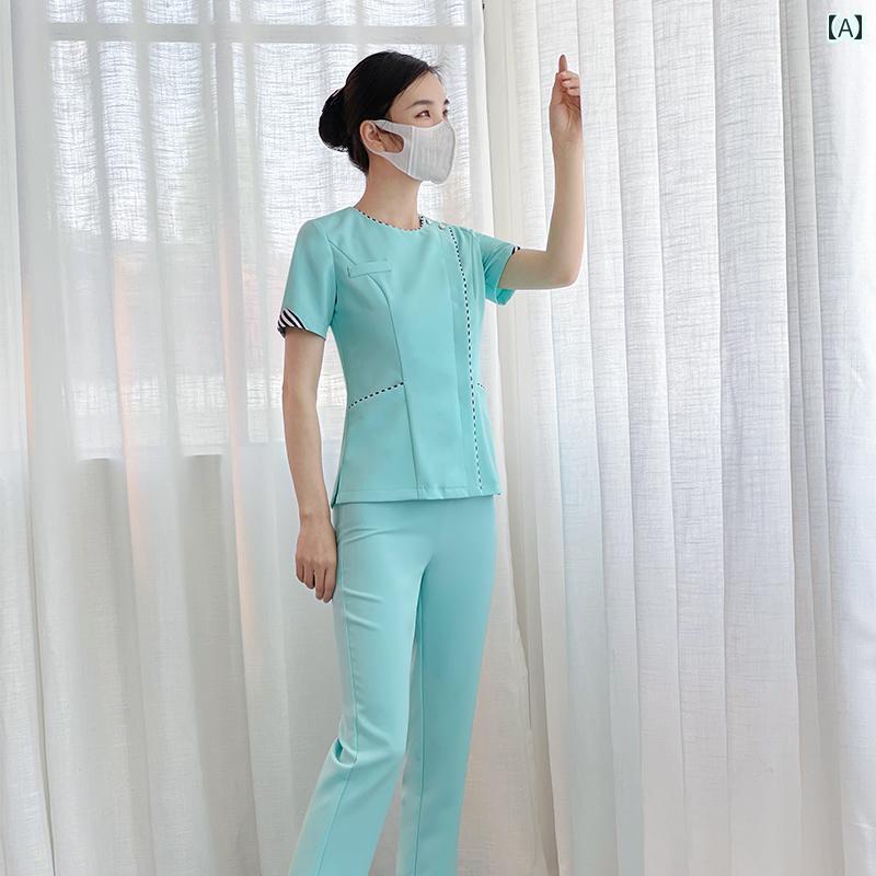進め方服 美容 診療 お上さん用 歯科 診療所 白衣の天使 服 夏用 美容師 応用科学者 進め方着 御膳上等 産婦人科 医 看護 師 半袖