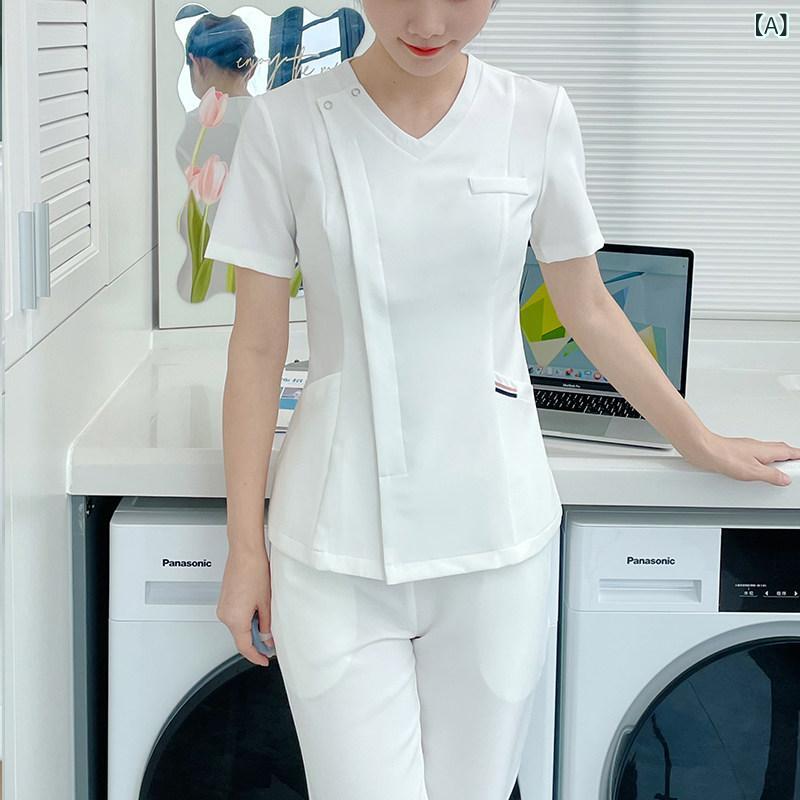 やり方服 美容 診療 韓国 Vのど首 白いこと 半袖 スクラブ 背広 看護 師 ホスピタル 口 診療所 お医者さん ひと肌 管理すること 科学技術者