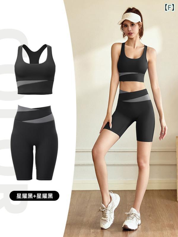 スポーツ　パンツ　フィットネス Maoren ヨガ パンツ 夏 痩せ型 腹部 ヒップ アップ ハイウエスト サイクリング スポーツ アウター ショート