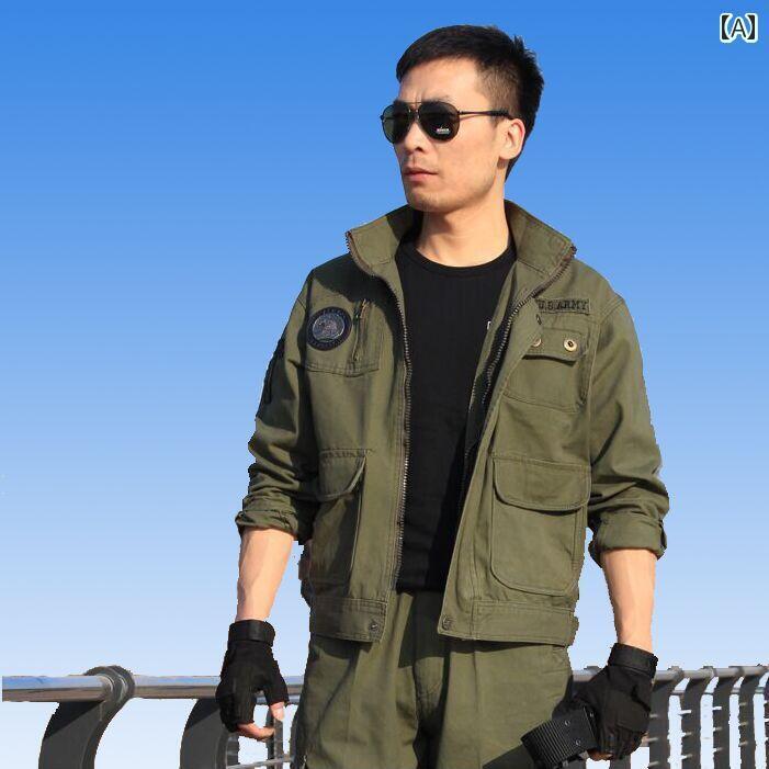 作業服　メンズ　ワークウェア 労働 保護 服 作業着 電気 技師 自動車 修理 長袖 制服 溶接 デニム 春秋 厚手 スーツ メンズ 綿