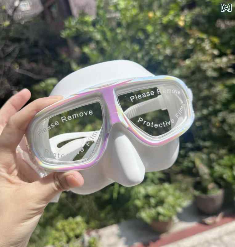 シュノーケリング　ゴーグル　スポーツ フリー ダイビング マスク オーロラ マーメイド グレート ゴッド低 容量 曇り 止め ソフトシリコン シュノーケリング 近視