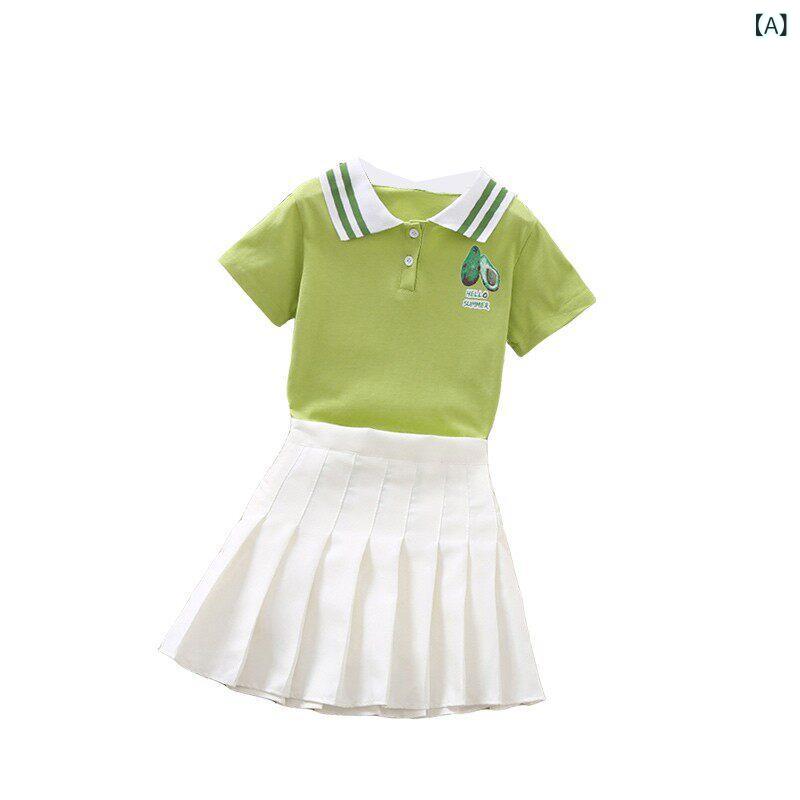 ゴルフ　ウェア　子供 ゴルフ 子供 スーツ 夏 半袖 Tシャツ 女の子 露出 防止 スカート 男の子 ショート パンツ ポロシャツ ツーピース