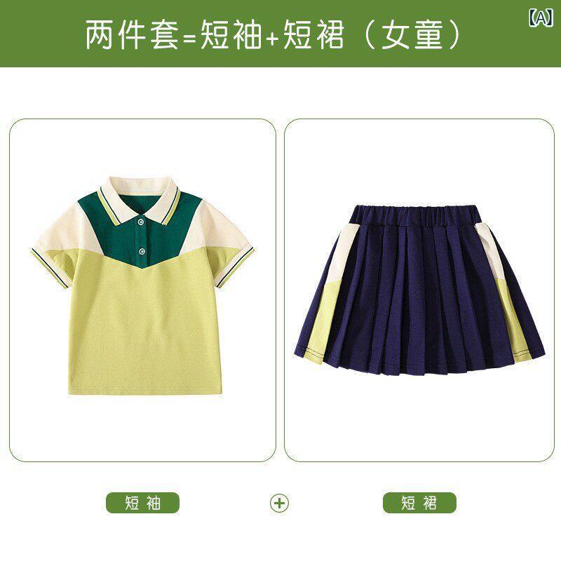 ゴルフ　ウェア　子供 子供用 ゴルフウェア 半袖 夏用 レジャー ボール ウェア 子供服 ショート パンツ スカート 男の子 女の子 アウトドア スポーツ スーツ