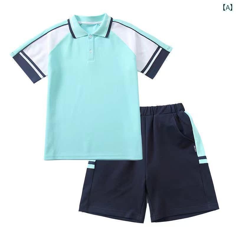 ゴルフ　ウェア　スポーツ ゴルフウェア 子供用 夏用 半袖 Tシャツ 男の子 伸縮性 スポーツ ショーツ 女の子 ショート スカート ゴルフ ユニフォーム スーツ 6,557円