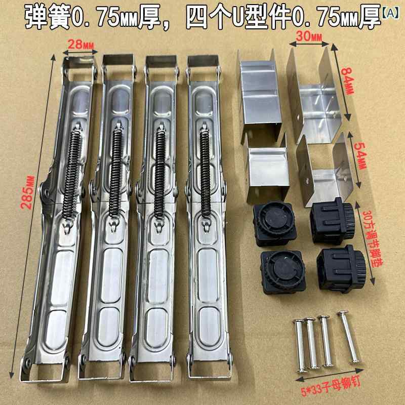 ヒンジ　ステンレス　ドア ステンレス スチール製 折りたたみ テーブル アクセサリーの フル セット 厚型 ダブル スプリングヒンジ ヒンジ 耐 荷重 サポート フレーム ダイニング 30 平方 チューブ