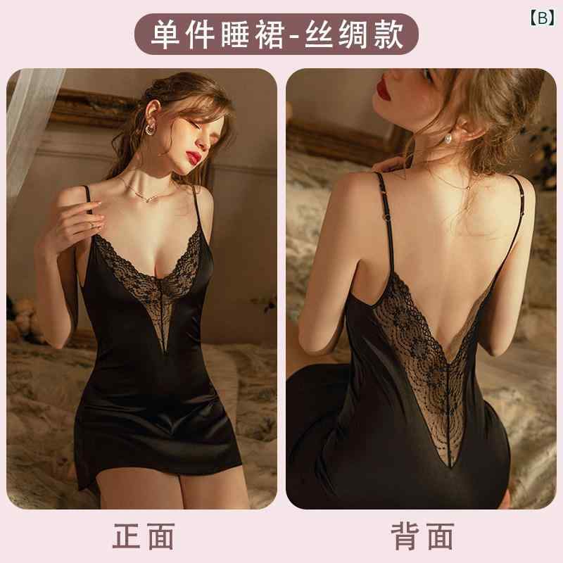 インナー　レース　キャミソール 夏用の 魅惑的 女性用 パジャマな ホット レースフレンチ 冷感 ホワイトレディース 春秋 サスペンダー ナイトドレス セット