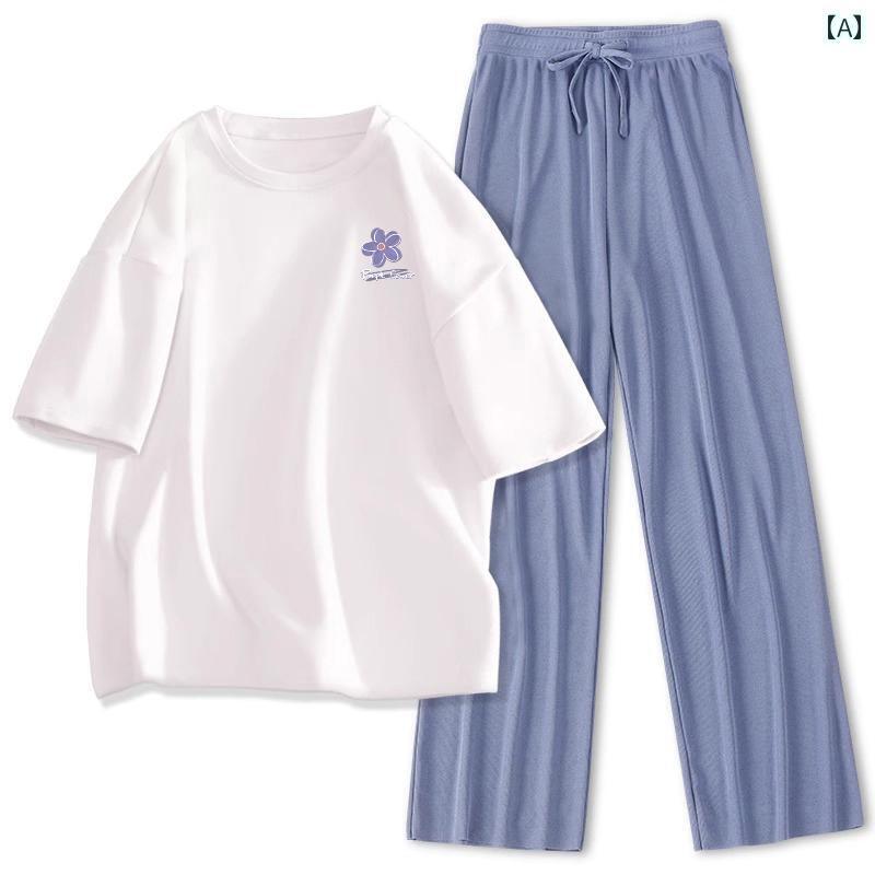 レディース　カジュアル　ウェア ZR Jeanswest 冷感 カジュアル スポーツ スーツ 女性 2025 夏の ツーピース クール マッチ 夏服 一式