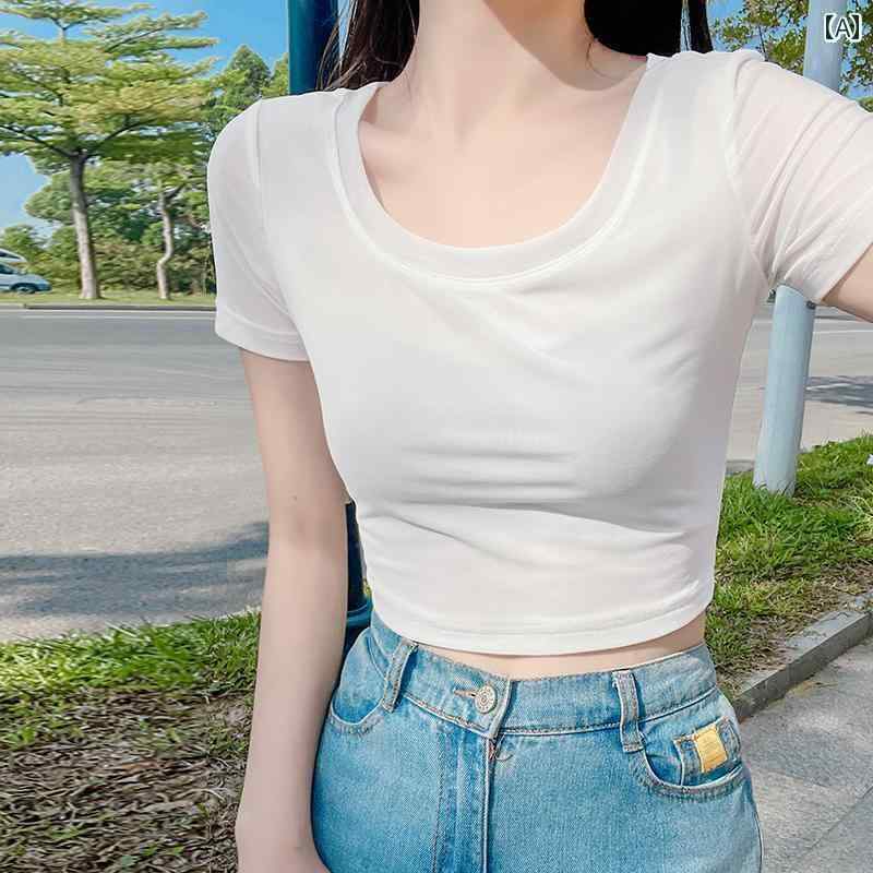 レディース　インナー　サスペンダー 夏用の 半 丈 冷感 メッシュ レイヤリング シャツ 半袖 Tシャツ 付き サスペンダー スカート 白い ショート レース トップ 薄手